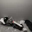 Rovox Kids Ride On Car Go Kart 6V Battery Operated Electric Car Safety for Young Kids 2 3 4 5 6 Years Old Speed 3Mph Speed with Light Sounds and Music, Black & White