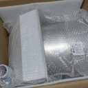 10" White Dryer Vent Cover - 304 Stainless Steel Wall Cap, Screen and Damper