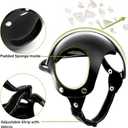 2 x Goaste Dog Helmet for Large Dog, Dogs Motorcycle Helmet with Ear Holes, Doggie Safety Hat with Adjustable Strap for Outdoor Driving Riding(Black, Large)