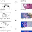 Purple Glitter HTV Heat Transfer Vinyl Rolls 12 Inch by 5 feet Roll Iron on DIY for T-Shirt and Silhouette Easy to Cut & Weed (5Ft,Glitter Purple)