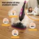 NEWBULIG 14-in-1 Steam Mop, Powerful Detachable Handheld Steam Cleaner for Floor Cleaning with 2 Washable Pads, 16.4 FT Cord, Multi-Purpose Floor Steamer for Hardwood, Clothes, Carpet, Tile, Grout