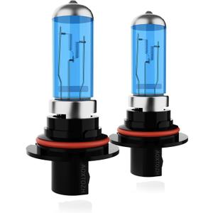 HeadLight Bulbs Fit for 2002-2005 Dodge Ram 1500 2500 3500 Pickup,9007 High Low Beam Light Bulbs,Halogen HeadLights,300% Brightness,Plug and Play,6000K White,2 Pcs