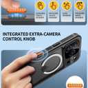 Lanhiem Magnetic for iPhone 17 Pro Case, Built-in Privacy Screen Protector, IP68 Waterproof Dustproof Case, Compatible with MagSafe, Anti-Spy Full Body Phone Case for iPhone 17 Pro 6.3", Black