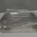 Gawerk Clear Acrylic Single Pocket, Plastic Hanging Wall Mount File Holder for Office Home (Gray, 2 Pack)