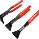 BILITOOLS 3-Piece Hand Seamer Sheet Metal Tools, Sheet Metal Bending Pliers Set Straight, 45 & 90 Bending Tool Comfort with Grip Handle