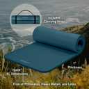 Retrospec Solana Yoga Mat 1" Thick w/Nylon Strap for Men & Women - Non Slip Exercise Mat for Home Yoga, Pilates, Stretching, Floor & Fitness Workouts