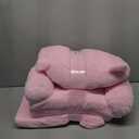 Toddler Chair Toddler Couch: 2-in-1 Kids Chairs Comfy Kids Sofa Fold Out for Girls and Boys 1-3 Years Old, Pink Cat