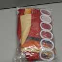 QIONG MENG Gingerbread Decor Christmas Shower Curtain Funny Gingerbread Stars Shower Curtain Sets with Hooks for Bathroom Winter Xmas Holiday Indoor Decor 71x71 Inch