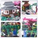 3320PCS Peach Blossom Pond Bonsai Tree Building Block Kit,Chinese Sakura Architecture Micro Mini Building Blocks(Not Compatible with Lego Size),Exquisite Choices for 14+ Kids Or Adults