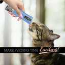 5 x Fussie Cat Ocean Fish and Salmon Puree, lickable cat Treats, 0.5oz Pouch Pack of 4