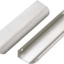 Ravinte 6 Pack Cabinet Handles Finger Edge Pulls 150mm/5.9 inch Silver Drawer Edge Pulls Brushed Nickel Finger Pulls for Cabinets Concealed Handles