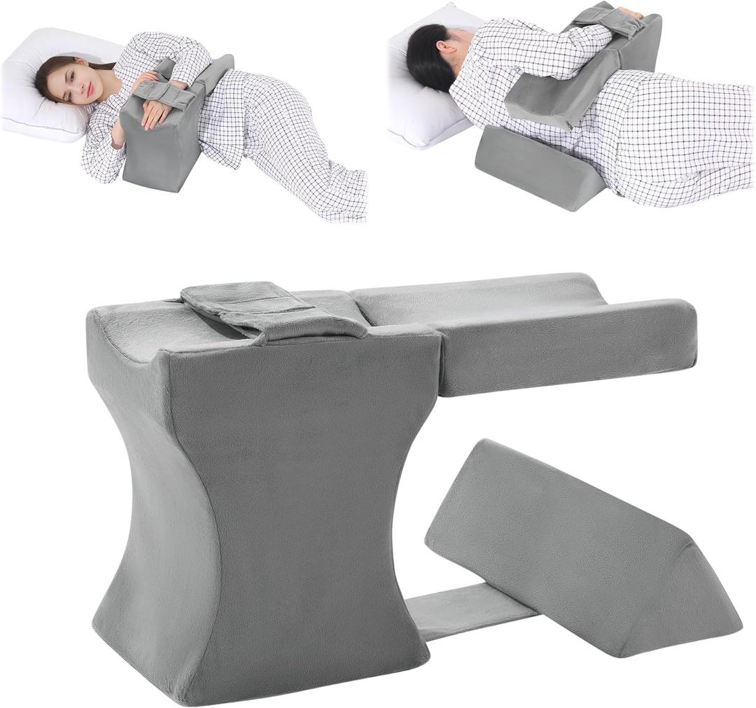 ROYALAY Shoulder Surgery Pillow for Sleeping, Arm Elevation Pillow Support with Soft Cover, Memory Foam Arm Cushion for Side Sleepers, Suitable for Shoulder Pain Relief