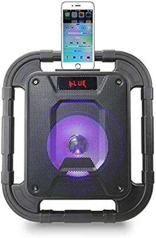 iLive Electronics ISBW519B Water Resistant Wireless Speaker, with LED Light Effects and Built-in Rechargeable Battery, Black