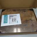 Axeman Deep Floating Shelves | 24 Inch Black Wall Shelves Set of 2 | 10 Inch Deep Wood Floating Shelves for Wall | 24" W x 10" D Black Shelves for Living Room Bathroom Kitchen