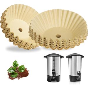 Paper Coffee Filters for Hamilton Beach 45 Cup Coffee Urn and Hot Beverage Dispenser, Unbleached Large Coffee Filters for Most 30-50 Cup Large Coffee Maker, 150 Pcs