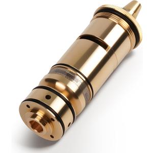 Fit for Grohe Thermostatic Cartridge Valve, 1/2" Chrome Thermo-Element Fit for GrohMix Thermostat 34434/34436/34485-47111000 Brass Thermostatic Shower Replacement - Precise Temperature Control