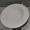 HALO LT 5 Inch / 6 Inch LED Recessed Light Trim, 5 Color Temperatures, Dimmable Baffle Can Light - LT56079FS1EWHR (1PK- Standard)