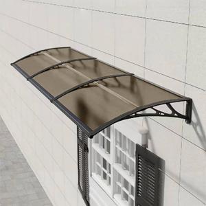 Awning for Door Entrance 60x160cm/24x63in Window Exterior Canopy Patio Durable and Sturdy Multiple Scenarios Rain Uv Snow Protection Brown