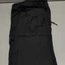 FOGFIRE Mens Fleece Lined Joggers with Zipper Pockets, Water Resistant Winter Sweatpants for Hiking, Running, Gym Black X-Large