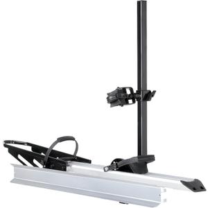 Single 1-Ebike Rack Hitch Mount with Ramp Foldable Bike Carrier 100 lbs. Capacity for Cars SUV Truck Trailer and RV