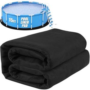 2025 Upgraded Thicker Pool Pads for Above Ground Pool, 15 FT Pool Pad - Extend Pool Liner Life, Pool Liner Pad - Pool Mats for Pool Bottom - Puncture Resistant, Under Pool Padding