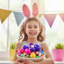 24 Pcs Filled Easter Eggs with Plush Animal Toys,Plastic Easter Eggs with Toys Basket Stuffers Fillers, Classroom Prize Supplies