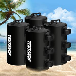 Canopy Water Weight Bags, 88 LBS Heavy Duty Canopy Weights Set of 4, Tent & Gazebo Leg Weights for Pop Up Canopy, Carport, Black Canopy Water Weight Bags, 88 LBS Heavy Duty Canopy Weights Set of 4, Tent & Gazebo Leg Weights for Pop Up Canopy, Carport, Black