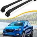 Roof Rack Cross Bars Fit for Buick Encore 2013 2014 2015 2016 2017 2018 2019 2020 2021 2022 Luggage Lockable Crossbars Carrier Cargo Bar Accessories (with Flush Side Rails)