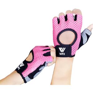 WESTWOOD FOX Weight Lifting Gloves for Men Women Gym Gloves with Wrist Wrap Support for Workout Training Exercise Fitness Hanging, Pull ups for Dumbbell, Cycling (Medium)