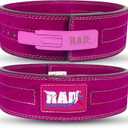 RAD Weight Lifting Belts Powerlifting and Weightlifting Belt with Lever Buckle, 10mm (Pink, XL)