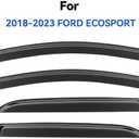 Window Visors Rain Guards for Ford EcoSport 2018 2019 2020 2021 2022, Out-Channel Window Vent Wind Deflectors Visors Shades for 18 19 20 21 22 EcoSport