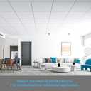 Art3d PVC Drop Ceiling Tiles in White - 24x24in, Waterproof Smooth Tiles Cover 96 Sq. Ft, No Sag and Breakage, 24-Pack