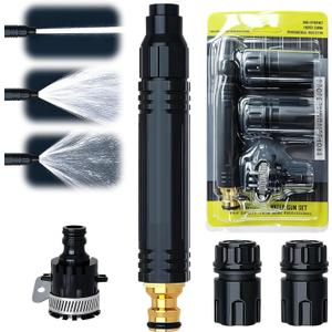Home High Pressure Car Wash Water Gun, 2026 Upgraded Home High-Pressure Car Wash Water Gun with Booster,Multipurpose for Home Car Washing, Plant and Vegetable Watering, Featuring A Powerful Nozzle