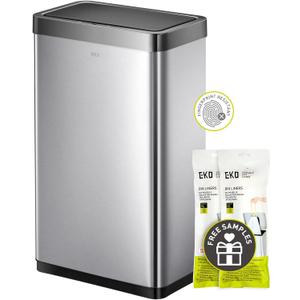 EKO Mirage X 80 Liter / 21.1 Gallons Motion Sensor Trash Can, Automatic Large Kitchen Trash Can Touchless, Stainless Steel