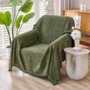 Erke Small Chair Recliner Cover Sheet Blanket, Machine Washable Non Slip Chenille Armchair Throw Cushion Slipcover for Pets, Bed Slip Covers Furniture Decor Protector
