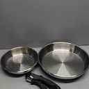 Stainless Steel Frying Pan Set, Cooking Pans with Removable Handle, Triply Base Stainless Steel Pan Set, Induction Compatible Skillet- 8" & 9.5" & 11" 