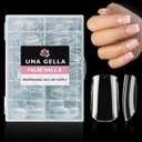 UNA GELLA Short Square Nail Tips 504pcs Square Gel Nail Tips 12 Sizes Full Cover Clear Press On Nails Fake Nails Extension for Home DIY Salon
