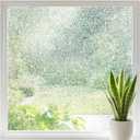 Frosted Glass Window Privacy Film with Ice Vein Texture, Static Cling UV Blocking Removable Covering, Decorative Frosting Film for Home Office Bedroom Door, Clear, 29.5 x 78.7 Inches