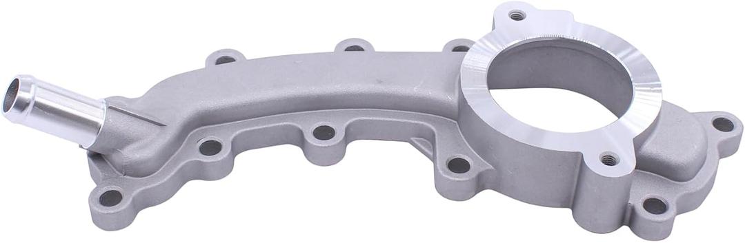 MOTOKU Upgrade Aluminum Thermostat Housing Crossover Coolant Water Outlet with Gasket for Chrysler 300 200 Town & Country Dodge Charger Challenger Durango Ram 1500 Jeep Grand Cherokee 3.6 V6