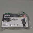 Schneider Nitrile Exam Gloves, Black Latex Free Powder Free Disposable Gloves for Medical, Cooking, Cleaning, and Food Prep