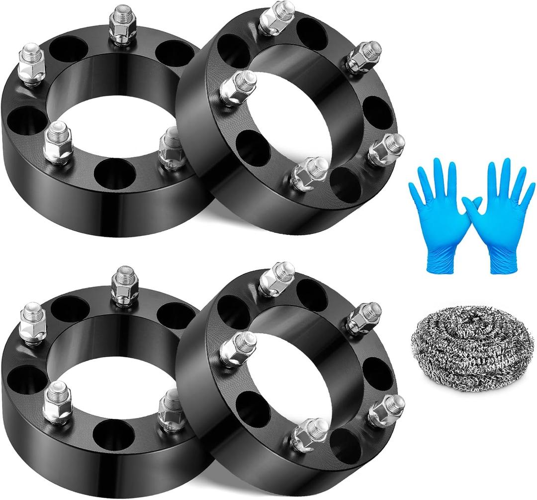 BDFHYK 5x139.7mm Wheel Spacers 2 inch Compatible with 2012-2018 RAM 1500 2019-2022 RAM 1500 Classic,Forged 5 Lug Wheel Adapters M14x1.5 & 108 mm Hub Bore, Set of 4, Not Hubcentric