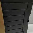EAST OAK Outdoor Storage Box, 31 Gallon Deck Box, Waterproof Resin Storage Bin for Patio Cushions, Gardening Tools, Accessories, Lockable, UV Resistant, Black
