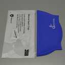 Waterproof Extra Large Silicone Swimming Caps Turban for Black Women Girls Men with Long Hair Braids Dreadlocks to Keep Hair Dry (Blue)