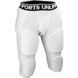 Sports Unlimited Omaha 7 Pad Integrated Adult Football Girdle for Men, Football Girdles with Pads M
