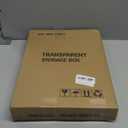 Attelite XXX-Large Clear Display Case Stackable Plastic Storage Bins with Lid, 2 Tiers Boot Shoe Box Organizers with an Adjustable Divider, Big Acrylic Display Storage Box with Magnetic Door (XXL-1-pcs-Magnetic door)