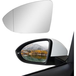 Driver Left Side Heated Mirror Glass - Compatible With Volkswagen VW Golf MK7, GTI, R, Sport Wagen, All track, Jetta