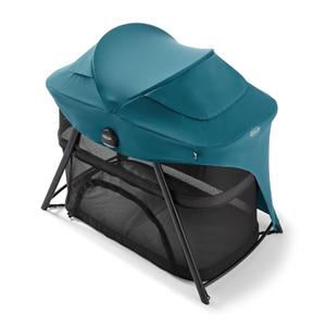 Graco® Lite Traveler 4 in 1 Playard with 4 Modes, Bedside Bassinet, Toddler Playpen, Free Play and Slumber Tent Mode, Lightweight Portable Playard with Canopy and Carry Bag