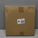 Aayoruro Round Rattan Tray with Mother of Pearl Inlay, Decorative Wicker Serving Tray with Wooden Base, Woven Basket Trays for Bread Fruits Coffee, Peony