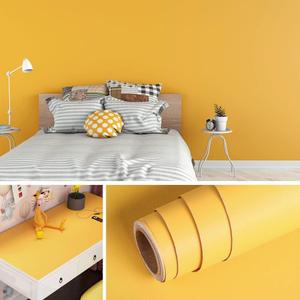 Livelynine 15.8x197 Removable Yellow Wallpaper Stick and Peel Kitchen Vinyl Wrap Waterproof Wall Paper Roll Matte Yellow Contact Paper Drawer Liner Kids Room Wallpaper for Bedroom Girls Solid Color Livelynine 15.8x197 Removable Yellow Wallpaper Stick and Peel Kitchen Vinyl Wrap Waterproof Wall Paper Roll Matte Yellow Contact Paper Drawer Liner Kids Room Wallpaper for Bedroom Girls Solid Color