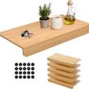 5 Pcs 36 * 12'' Wire Shelf Covers, Wood Shelf Covers for Wire Shelving, Pantry, Closet, Laundry Room, No Installation Required